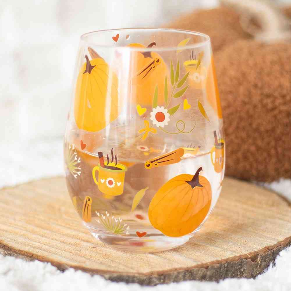 Something Different - Autumn Days Print Stemless Wijnglas - Multicolours